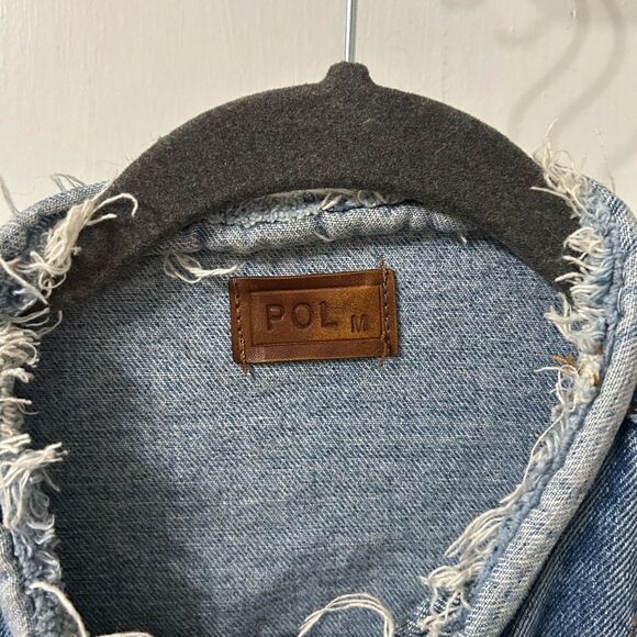 POL Frayed Denim Jacket - Picture 3 of 7